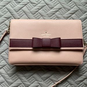 Kate Spade Pink and Maroon Cross Body Bag